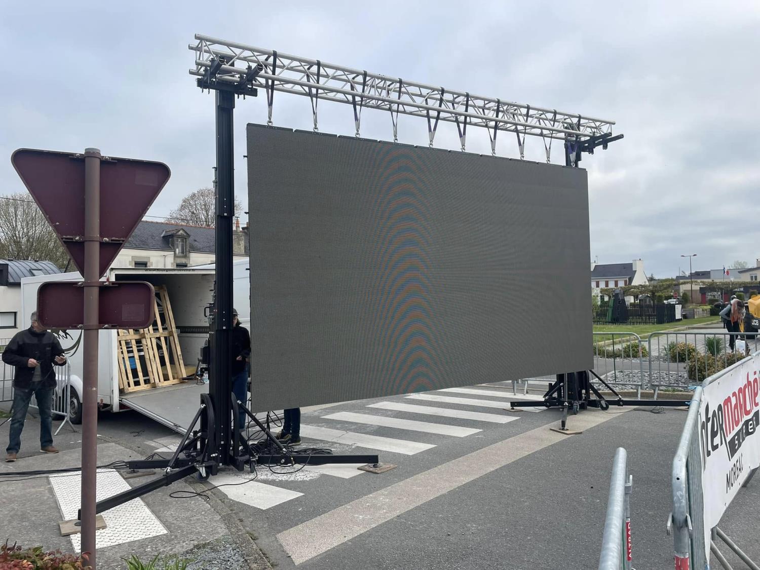 Feu d'artifice -  Ecran LED 