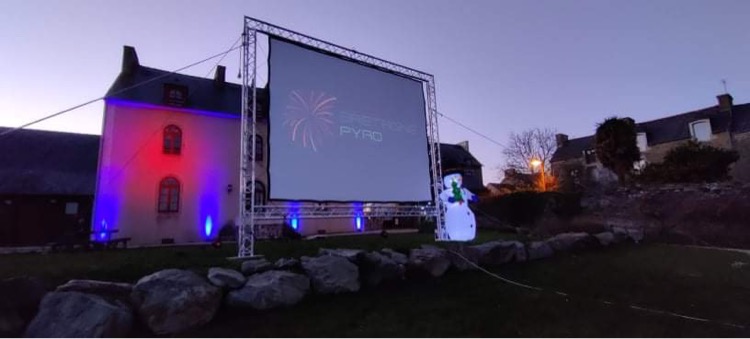 Feu d'artifice -  Vidéoprojection 