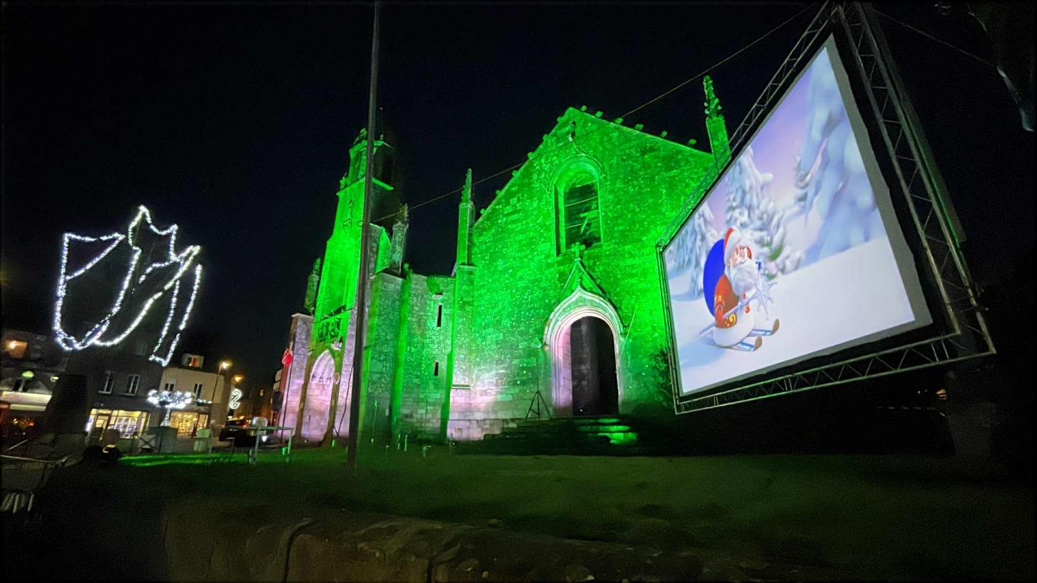 Feu d'artifice -  Vidéoprojection 