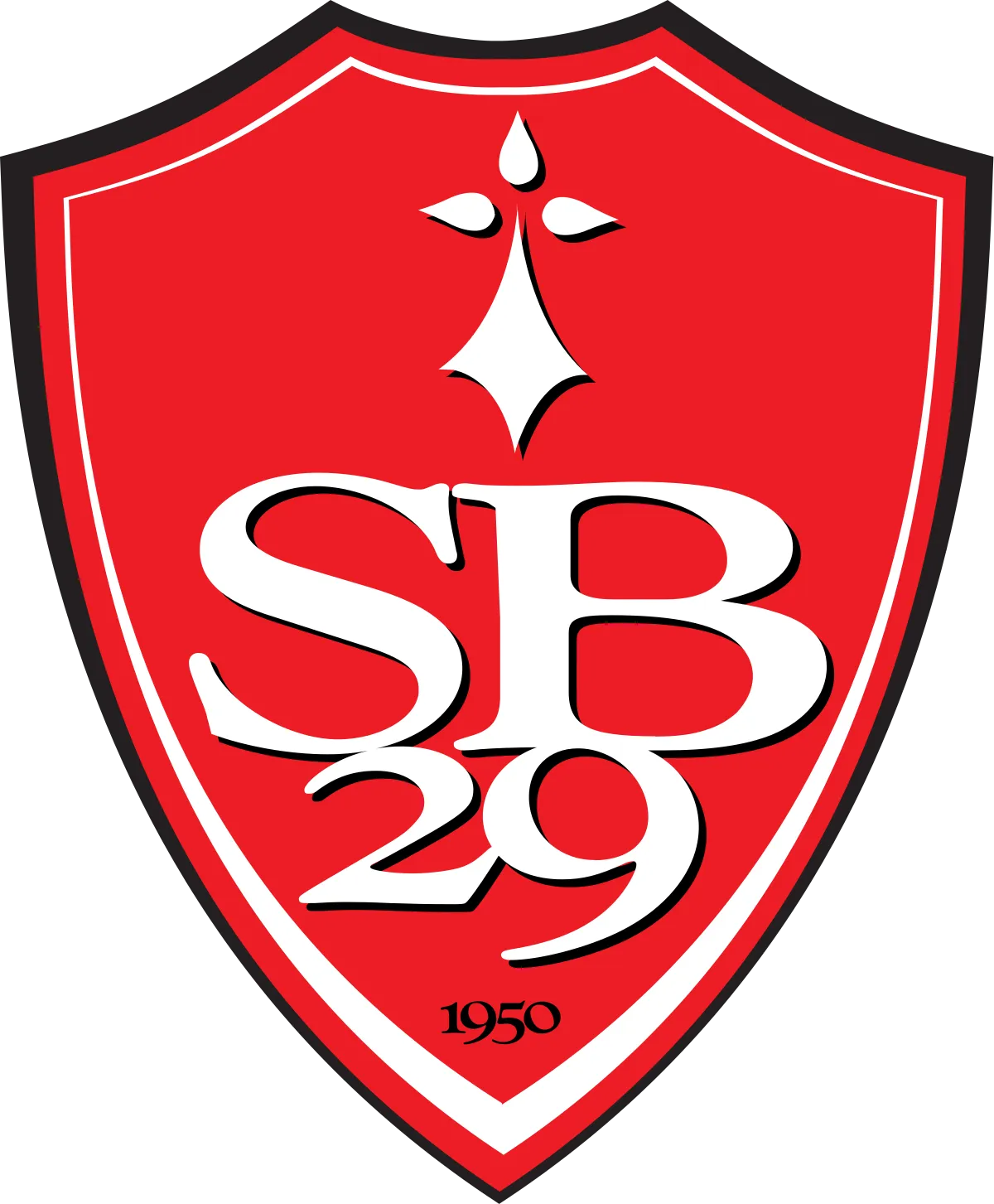 logo de STADE BRESTOIS SB29 à BREST client de Bretagne Pyro
