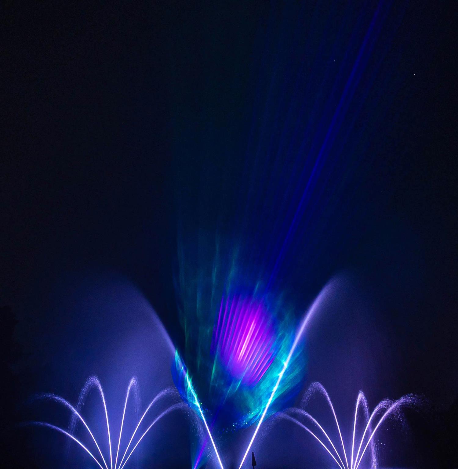 Feu d'artifice -  Fontaine magique 